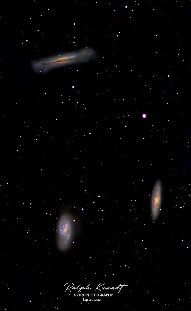 M65, M66 and NGC3628, the Leo Triplet