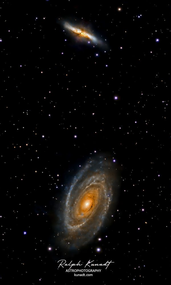 M81 Bode's Galaxy and M82 Cigar Galaxy
