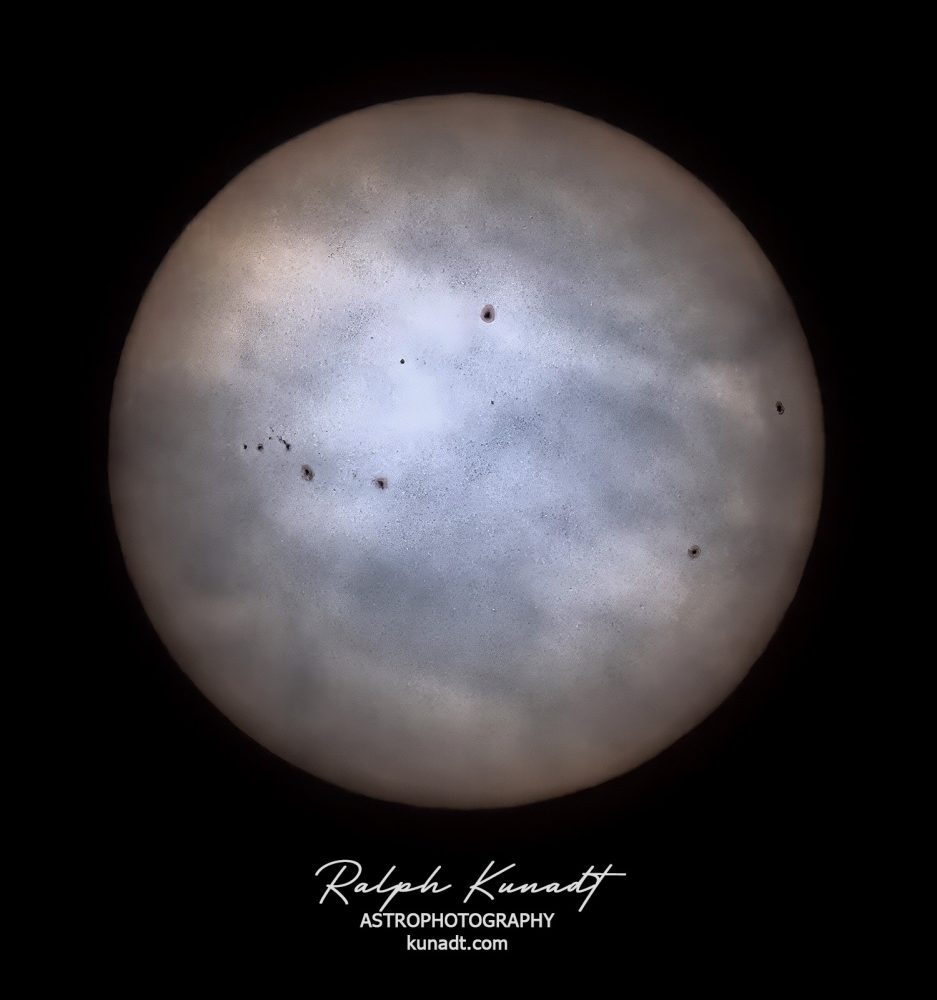 Sun with some thin clouds